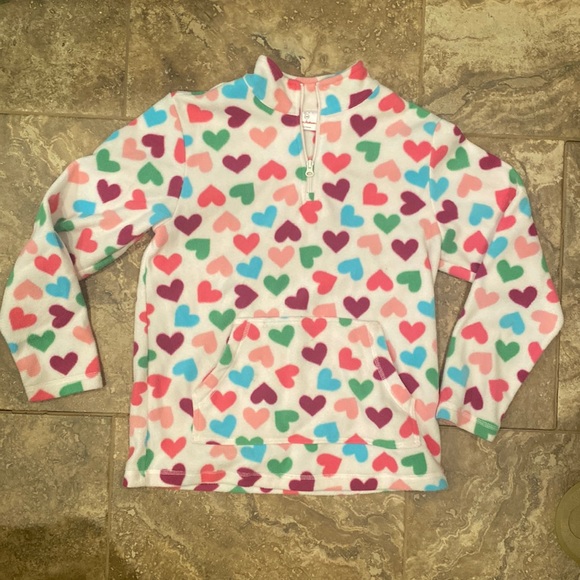 Hanna Anderson fleece pullover with front pockets, size 160 (large) - Picture 1 of 2